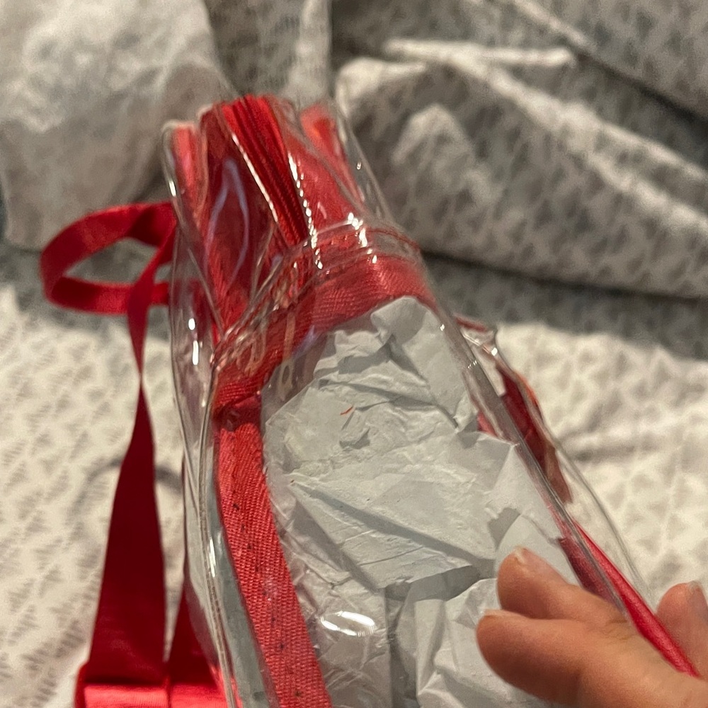 Transparent Red Backpack - Picture 3 of 5